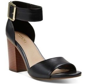 ⚡Merona Black Strap Block Heel Sandals